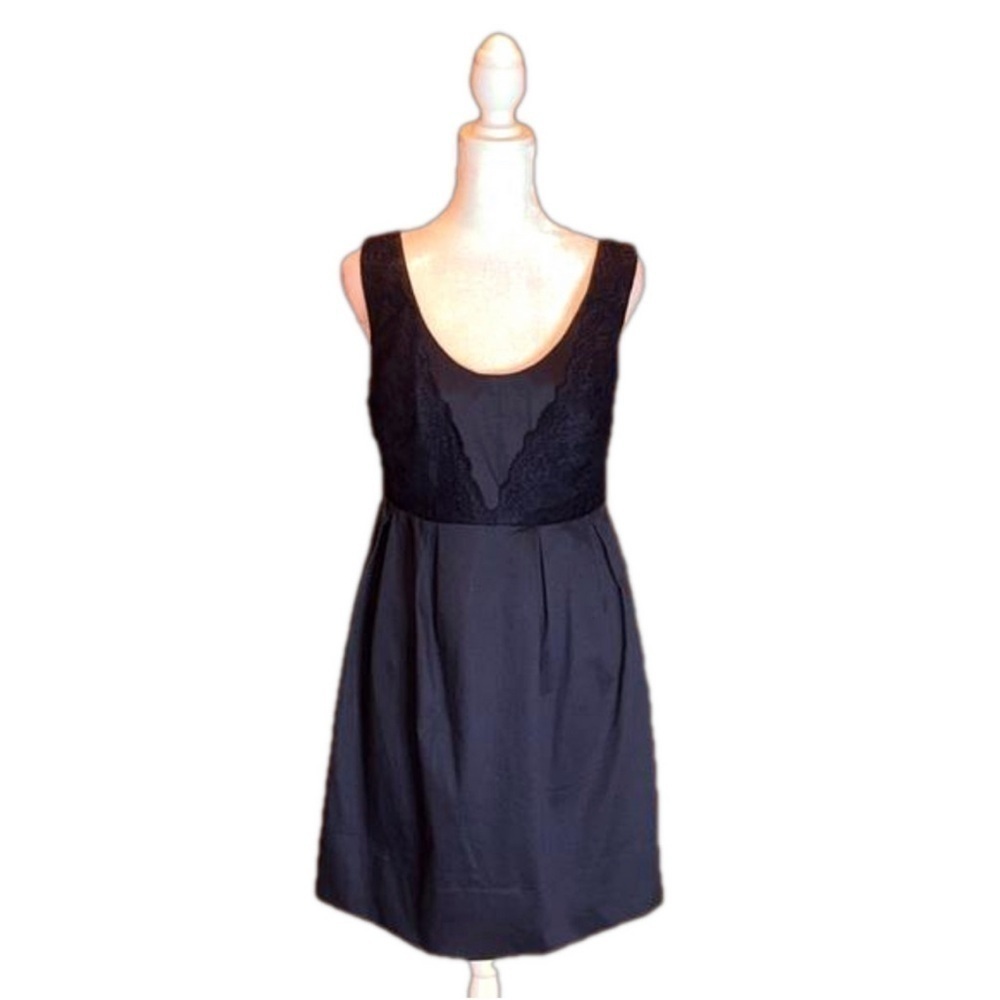 JACK. By BB DAKOTA Navy Blue Dress with Lace Bodice Size M